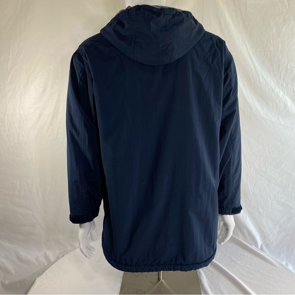 Roundtree & Yorke Men’s Fleece Lined Hooded Nylon Jacket - Picture 3 of 12